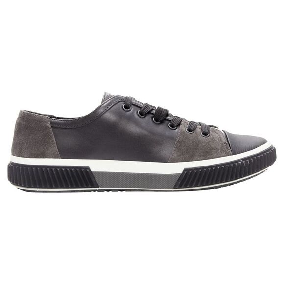 Prada stratsuede leather low top sneakers - Picture 1 of 6